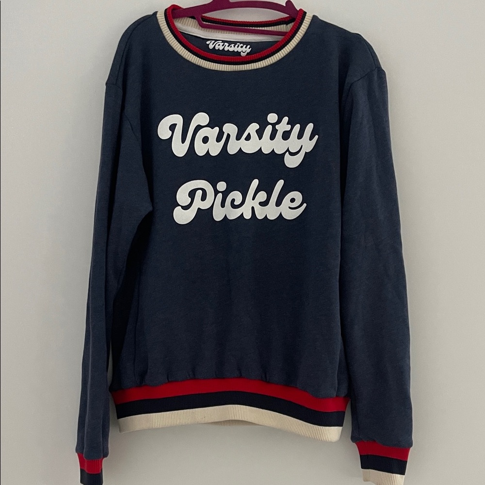 The Oversized Vintage Varsity Pickleball Sweatshirt (Unisex)